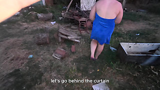 Soapy Naked Bodies in a Rural Shower