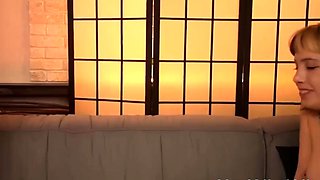 Two hot Russian teen sluts take turns getting pounded hard l