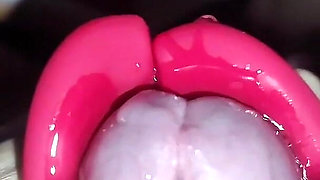 POV - Big Cock and Hot Brunette Wanking of Greedy Pussy