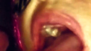 09 Mature Woman Sucking Through a Glory Hole - Leila