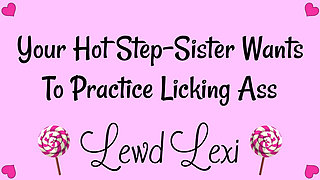 Step-sister Needs to Practice Licking Ass