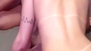 DP on the Naughty Blonde, One in the Ass and the Other in the Pussy Bruna Carlos Took a Lot of Dick