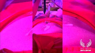 Red Latex Ignore Cum Cleanup with Latina Mianins