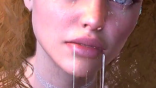 3D Closeup Handjob by a Cute Teen From: Thescenes