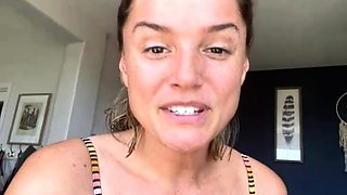 Amazing blonde german webcam milf high heel masturbation
