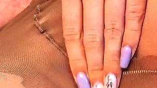 Pregnant Pantyhose Sport and Orgasm for Wet Hole