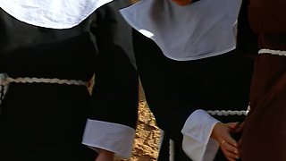 Monks and nuns outdoor sex