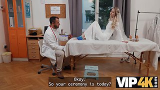The Beautiful Bride, Nata Gold, seduced her Doctor right before her Wedding: Porn