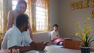 Hot Latina MILF Suzie Slut Gets Anal Fuck While Cuckold Husband Watches