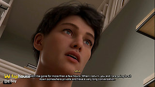 Caught! Cheating MILF Stepmom Flirting with Stepdad's Boss - Red Handed - Godson (evil Path) - E05