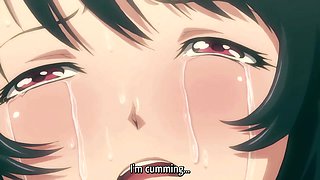 Hot nerdy girl in a swimsuit gets fucked doggystyle by her boyfriend who thrusts his cock in her tight ass - hentai