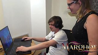 Sexy Stepmom Anal: Too Busy Gaming, My Stepson Takes My Big Ass Rough