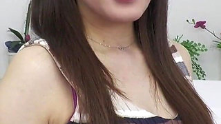Yuka Hirose Receives an Oil Massage on Her Nipples While Touching Her Dripping Wet Pussy