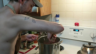 Cum Cooked 3 Leek Chili with Oil Handjob