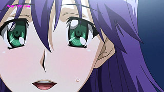 Naoki Watched On as Maho Rode Kamijou's Cock To Orgasm ( Hentai )