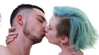 Busty youthful adult gives a deep oral job before receiving