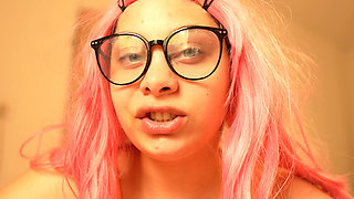 Your Stepmother Is Chewing Gum and Blowing Bubbles, Then She Smokes a Cigarette, Exhaling Smoke While She Chews, and Blows