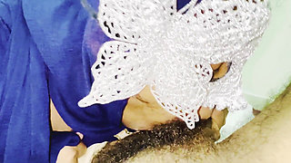 Indian Muslim Hijab Deepthroat Queen Is Back, Cum in Mouth, Big Boobs, Village Girl Facefuck