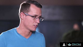 Big dick makes buxom Victoria June cum during massage session