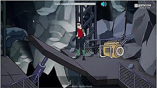 Dickboy Robins Big Dick Fuckerman Escapes Harley Quinn And Poison Ivy