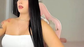 The brunette horny big boob babe get drilled by a hard dick