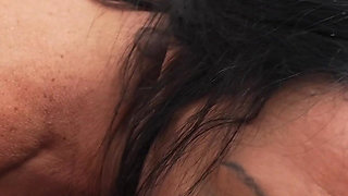 Nasty Britsh MILF Angel Sinn Interracial POV Cum Tasting Blowjon