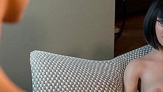 Freshwomen Season 3 - 18yo Petite Asian Nerdy Teen with Glasses Gives Blowjob and Gets Her Tight Pussy Creampied by Huge Cock