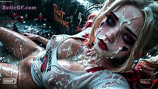 Harley Quinn Bathing in Sperm after Massive Creamy Loads (AI