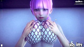 Busty babe in uncensored hentai with a flawless body