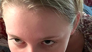 Sexy Edging Blowjob from Wife with Big Cumshot