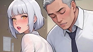 Waifu Amateur Teen POV Office Swimwear Tease & Close-up Boss Blowjob (1m Tease)