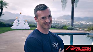 Falcon Studios - Hot Hunk  Jock Barebacking in Outdoor Pool