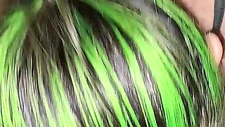 Green Haired Wife Sucks and Fucks