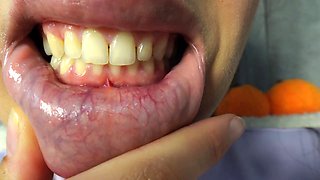 AmayaMori - Latina Stepmother Does Mouth Fetish And Plays