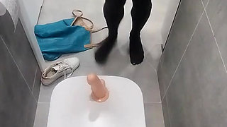 Teen slut licks the toilet at friend's house