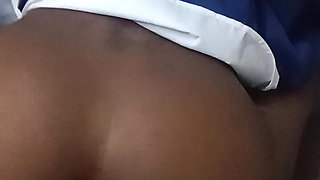 Hot Black 18 Year Old College Girl Fucked with Vibrator Then White Cock Afterwards