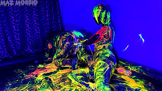 Uv Wet and Messy Gimpy Double Fisting 4K with Patricia