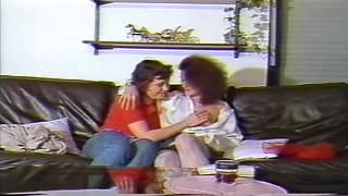 Vintage Mature Brunette Gets Fingered and Eaten to Orgasm on Couch