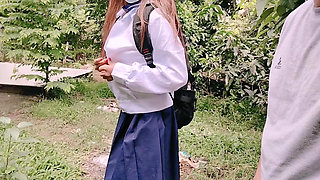 HORNY SCHOOLGIRL CANT WAIT TO FUCK BEFORE GOING SCHOOL