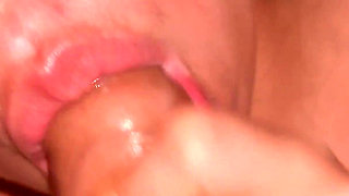 Cute 18yo Blowjob Ends with Facial Then She Keeps Sucking X