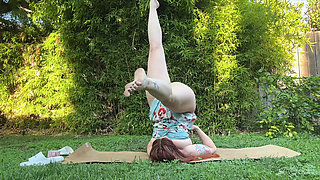 Outdoor Yoga and Stretching with Siri Dahl - Too Hot for Youtube