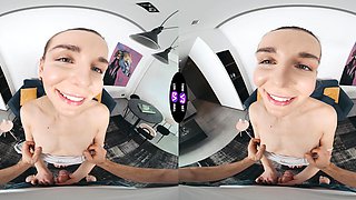 A tall and slim Arina Shy is having sex with her boyfriend