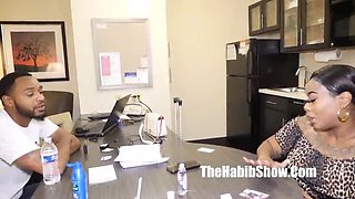 Thick Dominican Ebony Cokaiine Staxxx Fucks French Guy - Big Booty Amateur Sex
