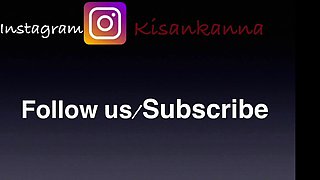 Hot sex with a  on the bed! Kisankanna