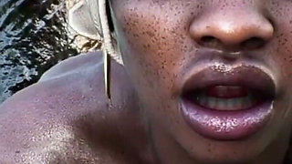 Big Tits and Big Ass for Ebony 50 Yo Zuma the Masai Female Warrior
