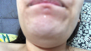 My Brazilian Stepsister Does a Tongue Fetish and Then Shows Her Mouth and Tongue and Then Her Teeth