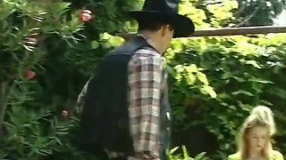 Blonde Teen 18+ Rides An Older Dudes Cock Outdoors