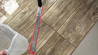 Extreme Long Distance - Powerful Pee Flow From a Full Bladder - Measuring the Distance of Urination
