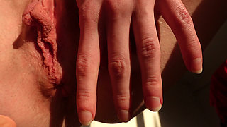 Anal Dildo Masturbation Closeup