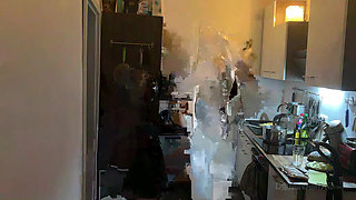 Kitchen Fetish Squirting Madness - Mature Sluts Drenched Everywhere
